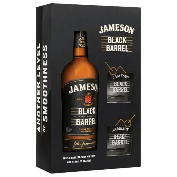 Jameson Black Barrel 750ml GiftSet - Amsterwine - Spirits - Jameson