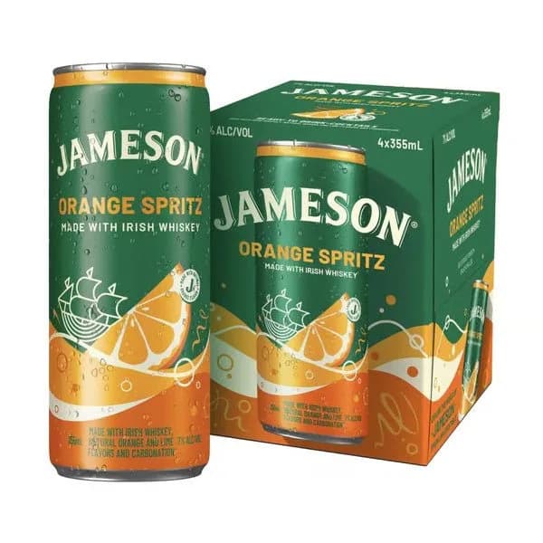 Jameson CKTL Orange Spritz 4X355ml Cans - Amsterwine - Spirits - Jameson